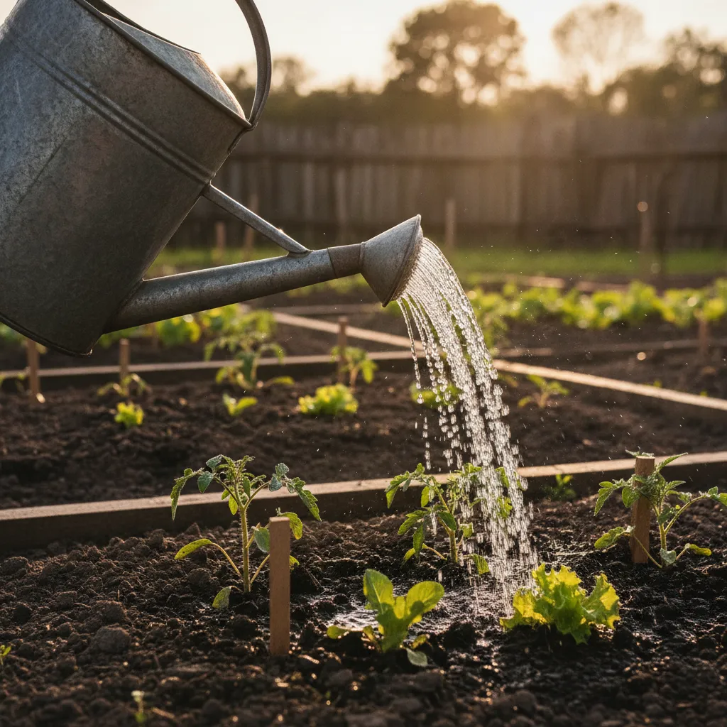 Arroser son potager : quand, combien, et pourquoi le soir